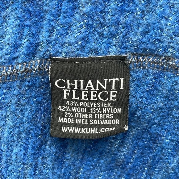 Kuhl Pullover Mens Large Brown Blue Heather Chianti Fleece Thumbholes Wool Blend - Picture 11 of 12